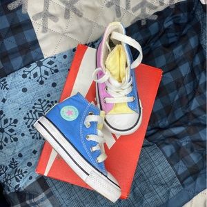 Multi colo girls converses